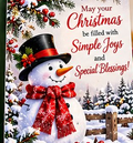 Simple Joys Snowman Christmas Card