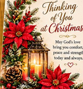 Thinking of You at Christmas Card