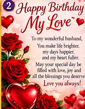 Birthday Card for My Love