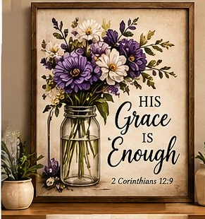 His Grace Is Enough Wall Art