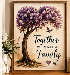 Together We Make A Family Wall Art